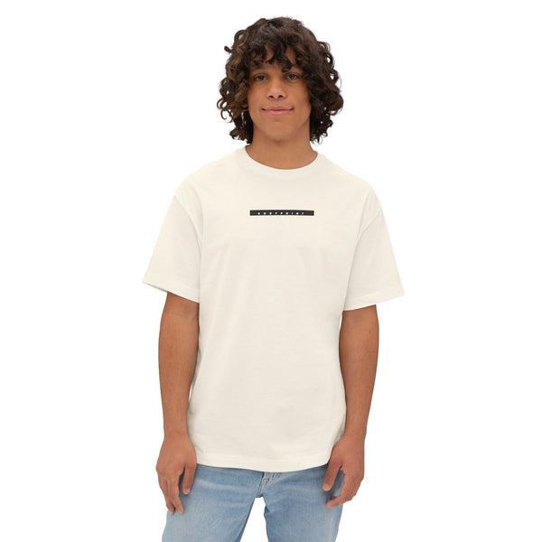 Second model wearing the 1991 Tee — Unisex Boxy in cream, front view
